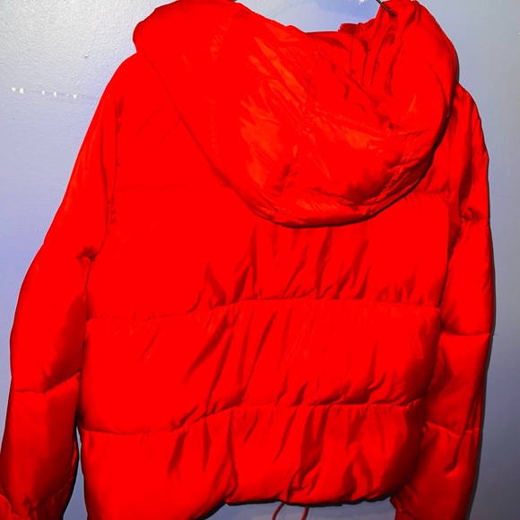 Cropped Red/OrangeUndertone American Eagle bomber jacket! - Picture 1 of 4